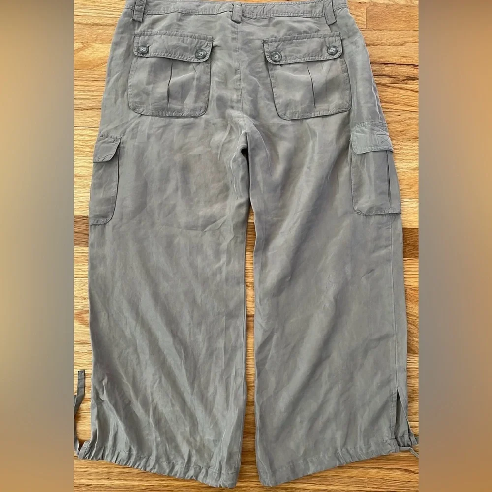 Silk Cargo Pants